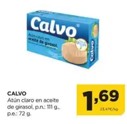 Alimerka CALVO Atún cloro en de girasol oferta