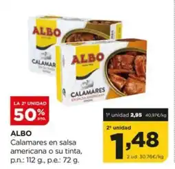 Alimerka ALBO Calamares en salsa americana o su tinta oferta
