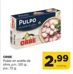 Alimerka ORBE Pulpo en aceite de oliva oferta