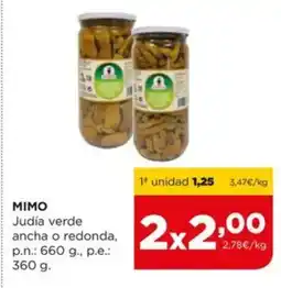 Alimerka MIMO Judía verde ancha o redonda oferta