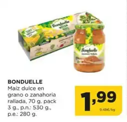 Alimerka BONDUELLE Maíz dulce en grano o zanahoria rallada oferta