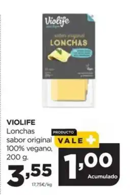 Alimerka VIOLIFE Lonchas sabor original 100% vegano oferta