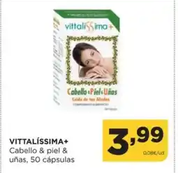 Alimerka VITTALÍSSIMA+ Cabello & piel & uñas, 50 cápsulas oferta