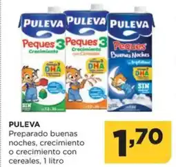 Alimerka PULEVA Preparado buenas noches, crecimiento o crecimiento con cereales oferta