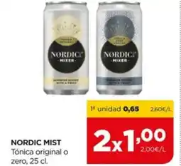 Alimerka NORDIC MIST Tónica original o zero oferta