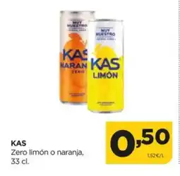 Alimerka KAS Zero limón o naranja oferta