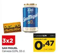 Alimerka SAN MIGUEL Cerveza 0,0% oferta