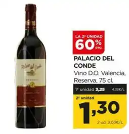Alimerka PALACIO DEL CONDE Vino D.O. Valencia, Reserva oferta