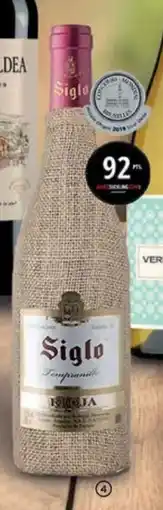 Alimerka SIGLO Vino Rioja, crianza, tinto oferta