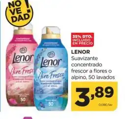 Alimerka LENOR Suavizante concentrado frescor a flores o alpino oferta