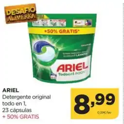 Alimerka ARIEL Detergente original todo en 1 oferta
