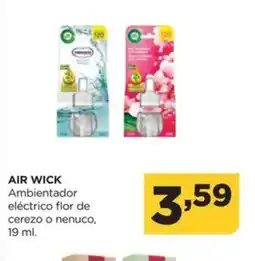 Alimerka AIR WICK Ambientador eléctrico flor de cerezo o nenuco oferta