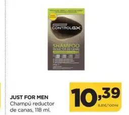 Alimerka JUST FOR MEN Champú reductor de canas oferta
