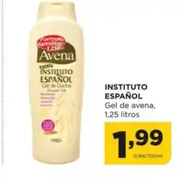 Alimerka INSTITUTO ESPAÑOL Gel de avena oferta