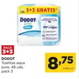 Alimerka DODOT Toallitas aqua pure oferta