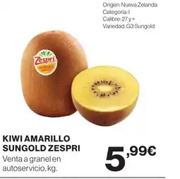 Supercor ZESPRI Kiwi amarillo sungold oferta