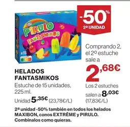 Supercor Helados fantasmikos oferta