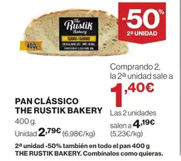 Supercor THE RUSTIK BAKERY Pan clássico oferta
