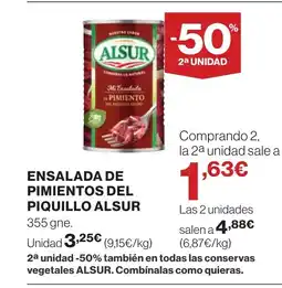 Supercor ALSUR Ensalada de pimientos del piquillo oferta