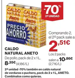 Supercor ANETO Caldo natural oferta