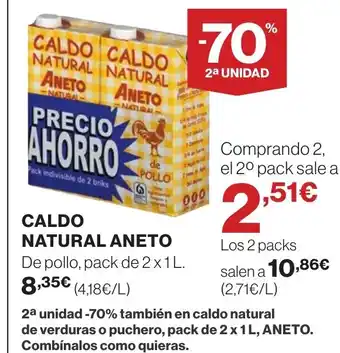 Supercor ANETO Caldo natural oferta