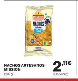 Supercor MISSION Nachos artesanos oferta