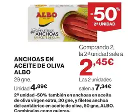 Supercor ALBO Anchoas en aceite de oliva oferta