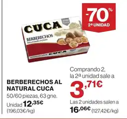 Supercor CUCA Berberechos al natural oferta