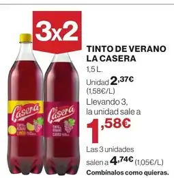 Supercor LA CASERA Tinto de verano oferta