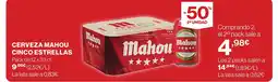 Supercor Cerveza mahou cinco estrellas oferta