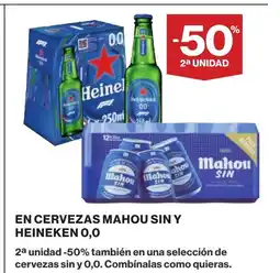 Supercor En cervezas mahou sin y heineken o,o oferta