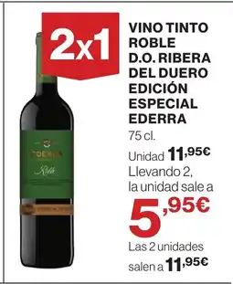 Supercor EDERRA Vino tinto roble d.o. ribera del duero edición especial oferta