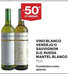 Supercor Vino blanco verdejo o sauvignon d.o. rueda mantel blanco oferta
