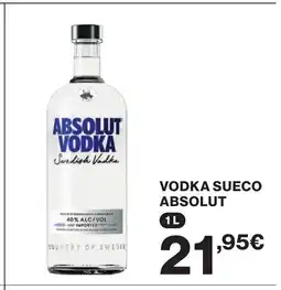 Supercor ABSOLUT Vodka sueco oferta