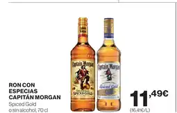 Supercor CAPITÁN MORGAN Ron con especias oferta
