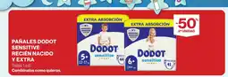 Supercor Pañales dodot sensitive recién nacido y extra oferta