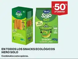 Supercor HERO SOLO En todos los snacks ecológicos oferta