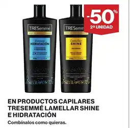 Supercor En productos capilares tresemmé lamellar shine oferta