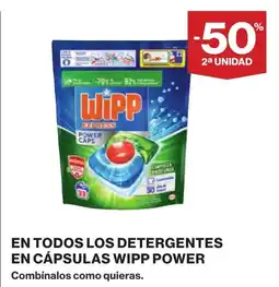 Supercor En todos los detergentes en cápsulas wipp power combínalos como quieras. oferta