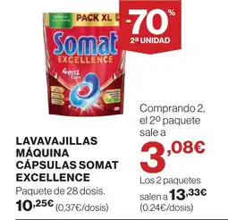 Supercor Lavavajillas máquina cápsulas somat excellence oferta