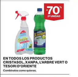 Supercor En todos los productos cristasol, xanpa, l'arbre vert o tesori d'oriente oferta
