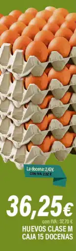 Cash Ifa Huevos clase m caja 15 docenas oferta