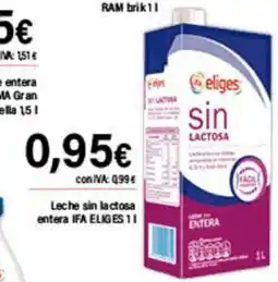 Cash Ifa IFA ELIGES Leche sin lactosa oferta