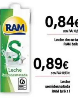 Cash Ifa RAM Leche semidesnatada oferta