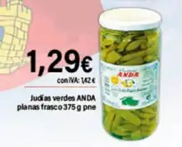 Cash Ifa ANDA Judías verdes planas frasco oferta