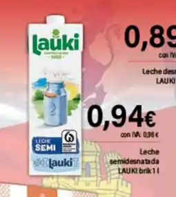 Cash Ifa LAUKI Leche desnatada oferta