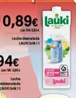 Cash Ifa LAUKI Leche desnatada oferta