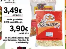 Cash Ifa LA ISCARIENSE Corteza trigo sabor barbacoa o Palomitas de maiz bolsa oferta