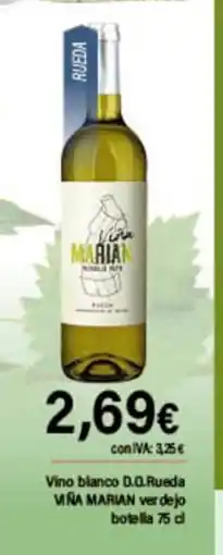 Cash Ifa VIÑA MARIAN Vino blanco D.O.Rueda verdejo botella oferta