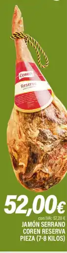 Cash Ifa Jamón serrano coren reserva oferta